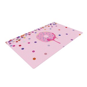 Sprinkles Food Pink Area Rug