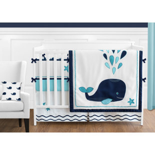 Nautical Crib Bedding You Ll Love Wayfair Whale 9 Piece Crib Bedding Set
