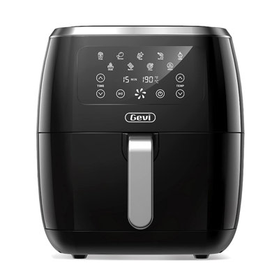 Gevi Air Fryer With 8 Presets, 6.3 Quart Oilless Air Fryer Oven With 60 Minute Timer, Led Touch Screen, 8-in-1 Air Fryer Oven With Nonstick Basket & A