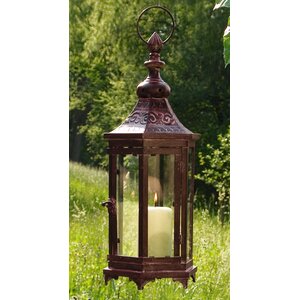 Modern Metal and Glass Lantern