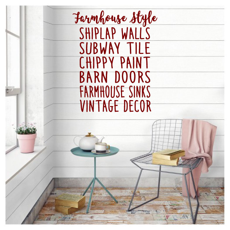 Gracie Oaks Whisnant Farmhouse Style Vinyl Words Wall Decal Wayfair