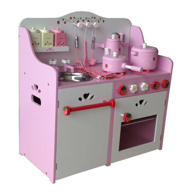 Wooden Play Kitchen berry toys my strawberry wooden play kitchen & reviews | wayfair Wooden Play Kitchen berry toys my strawberry wooden play kitchen & reviews | wayfair