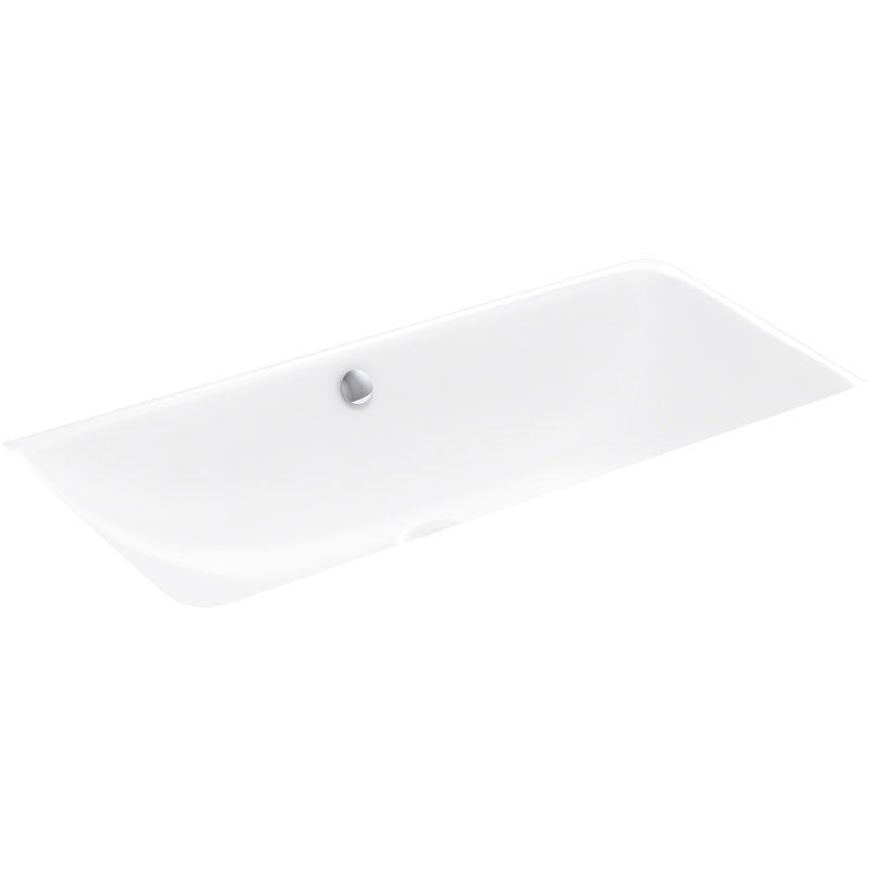 Kohler Iron Plains Trough Rectangle Dual Mount Bathroom Sink With