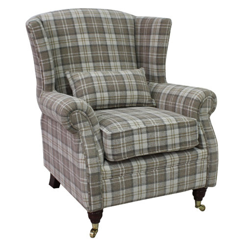 Barbara Wingback Chair Union Rustic Upholstery: Beige