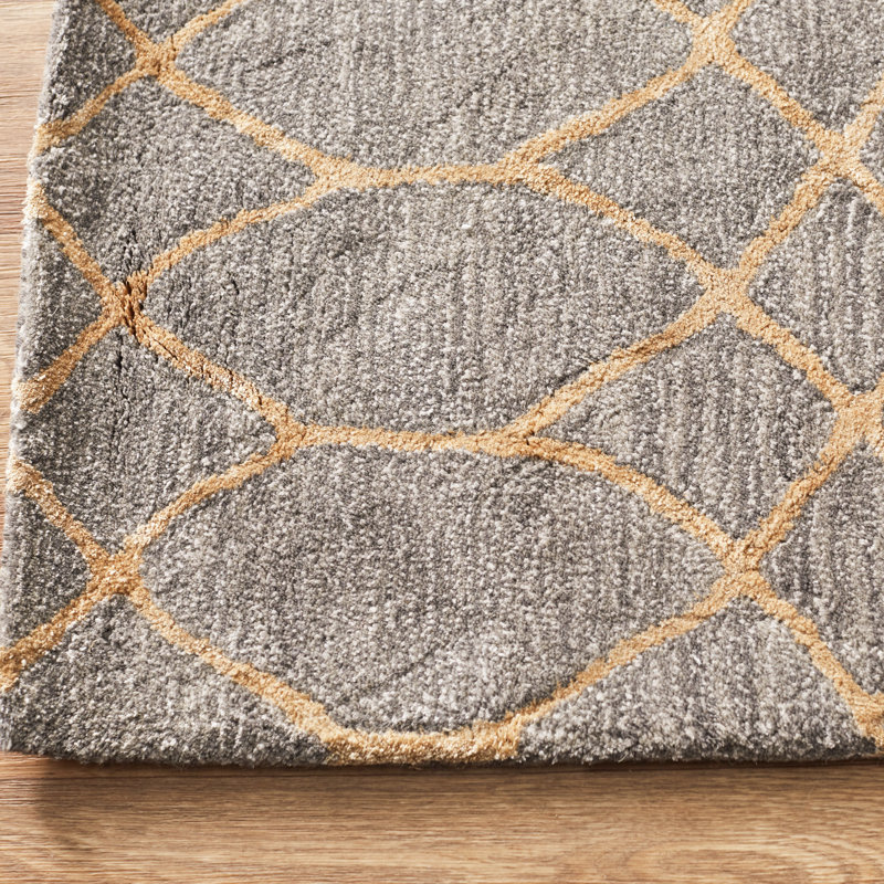 Kerala Handmade Wool Gray Area Rug Reviews Joss Main Kerala Handmade Wool Gray Area Rug