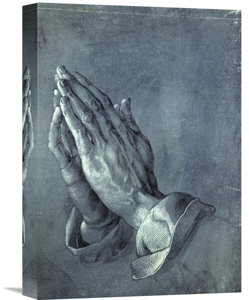 'Praying Hands' by Albrecht Durer Painting Print on Wrapped Canvas
