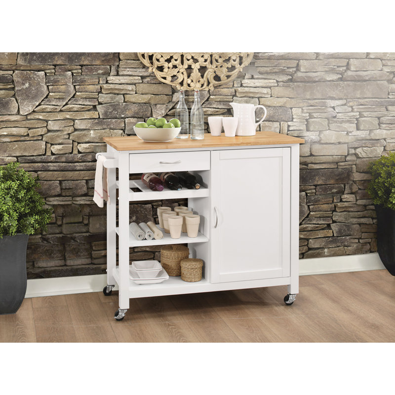 Red Barrel Studio Elenis Ottawa Kitchen Island With Butcher Block Top Wayfair