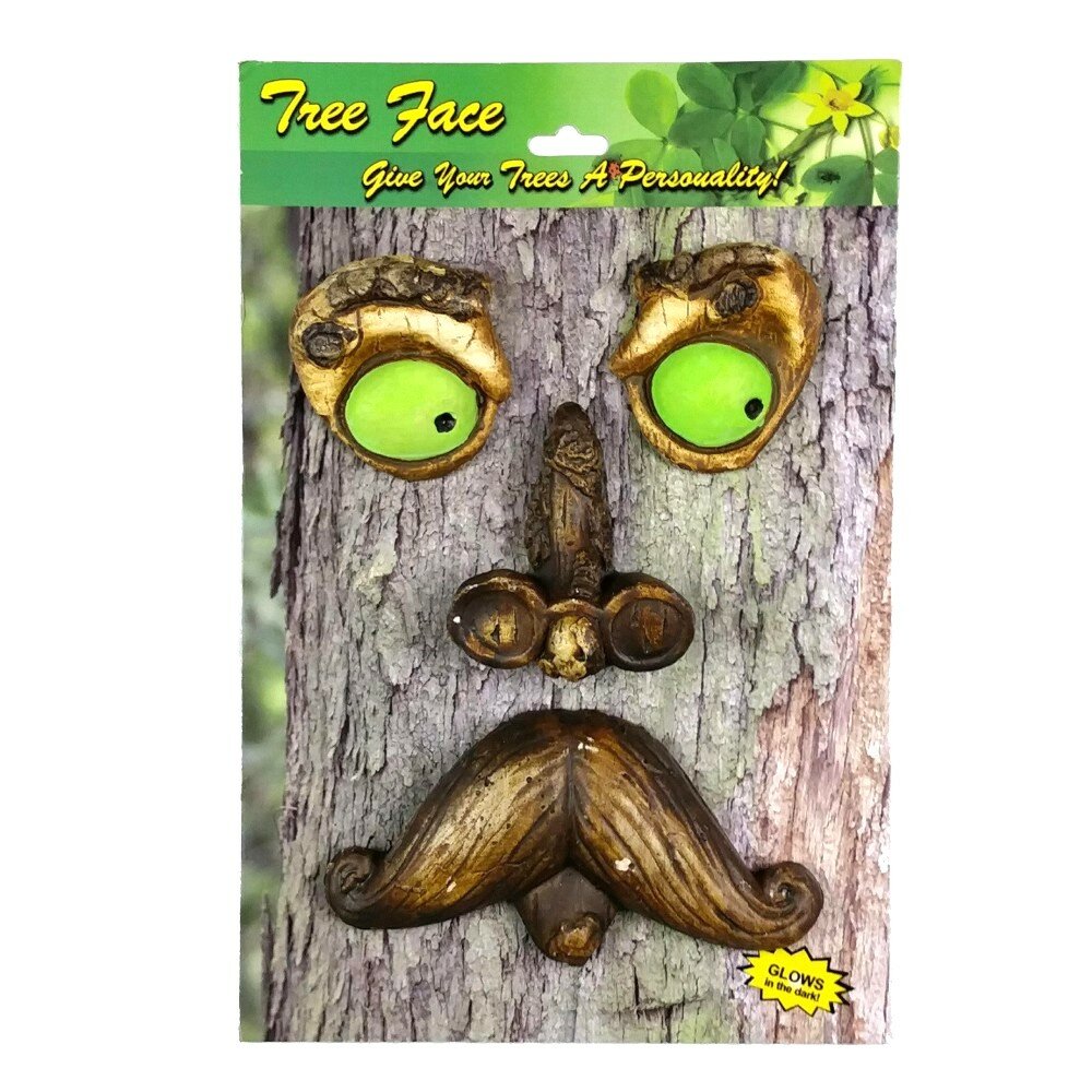 Millwood Pines Mr Moustache Tree Face Lawn Garden Decoration