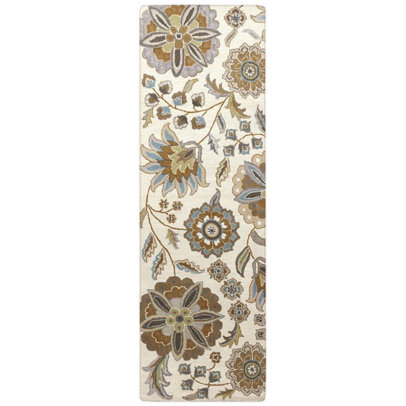 Birch Lane™ Jasmine Parchment & Moss Tufted Wool Area Rug & Reviews