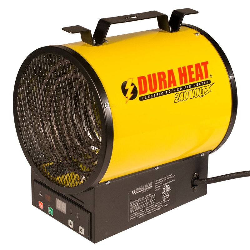 Duraheat 3750 Watt Electric Forced Air Utility Heater With Automatic Thermostat W Remote Wayfair