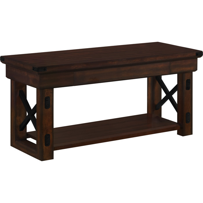 Laurel Foundry Modern Farmhouse Gladstone Wood Storage Bench