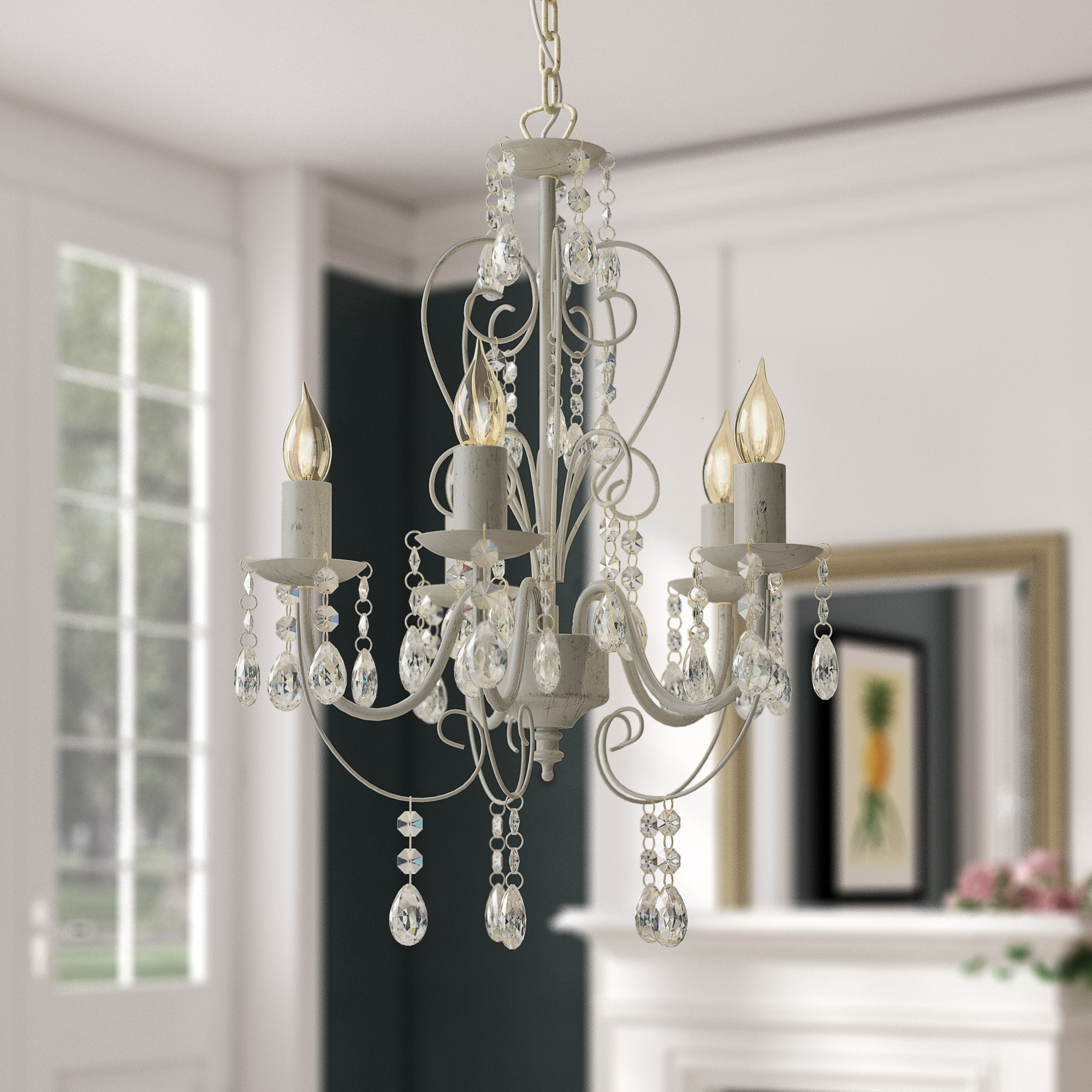 Lily Manor Lille 5 Light Candle Style Chandelier Reviews Lille 5 Light Candle Style Chandelier