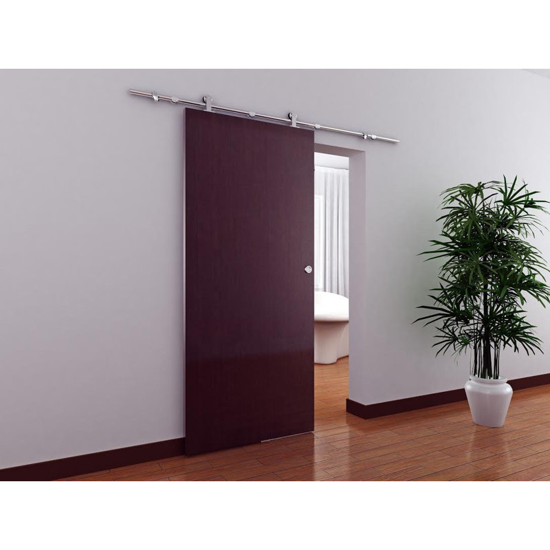 Tms Interior Sliding Single Track Barn Door Hardware Kit Reviews Wayfair