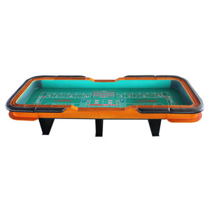 12' Deluxe Craps Dice Table with Diamond Rubber