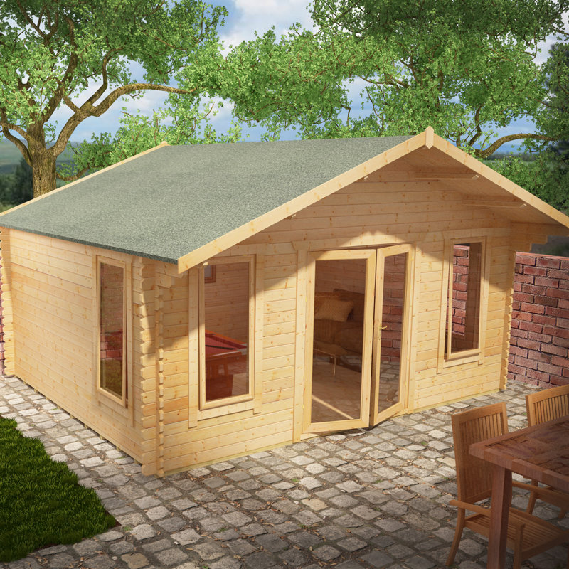 Tiger Sheds Shere 16 x 12 Ft. Tongue and Groove Log Cabin ...