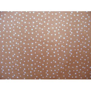 Cloudy Stars Fitted Crib Sheet