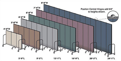 Screenflex Commercial Edition Seven Panel Portable Room Divider ... Screenflex Commercial Edition Seven Panel Portable Room Divider ...