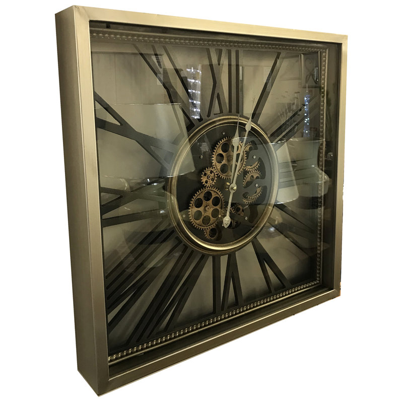 Williston Keswick Square Mechanical Moving Gear Skeleton Wall