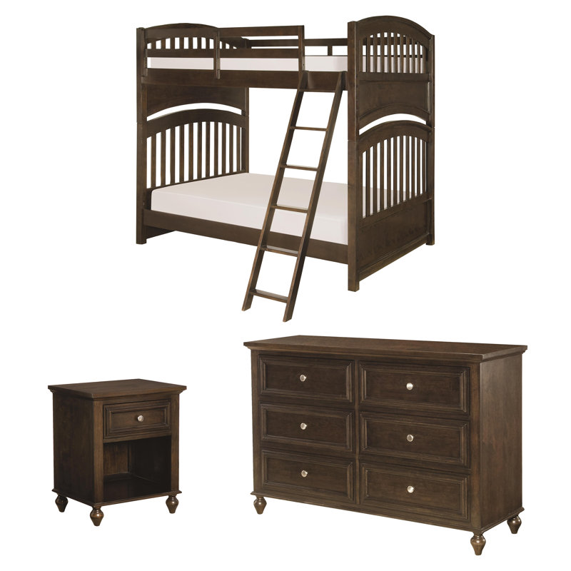 bunk bed and dresser set