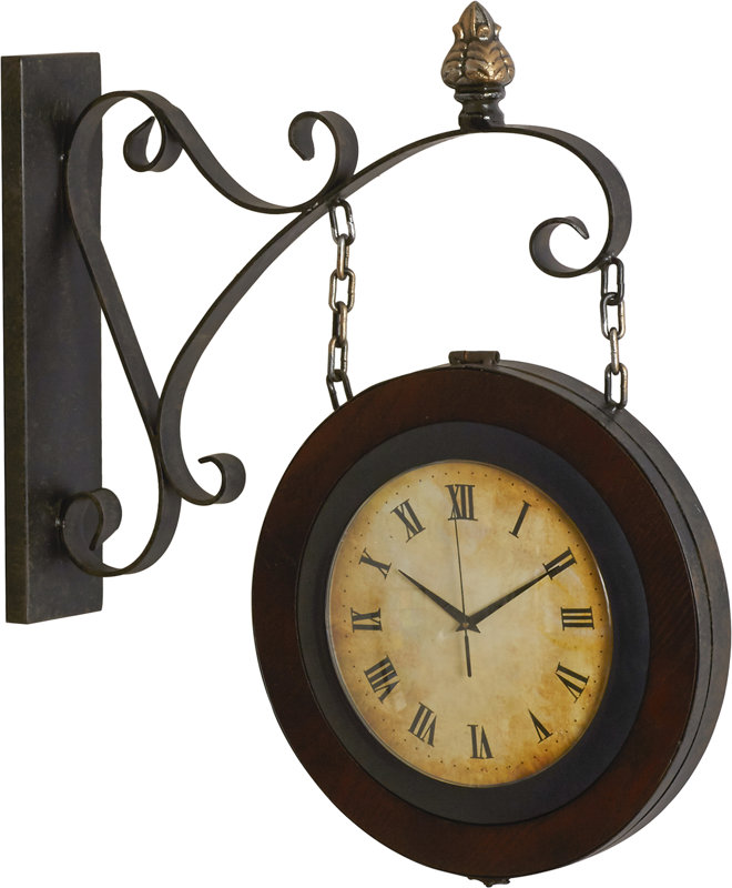 Darby Home Co 15" Train Station Wall Clock & Reviews Wayfair