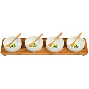 Bamboo Condiment Server