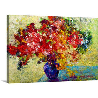 Canvas On Demand Abstract Floral By Marion Rose Painting Print