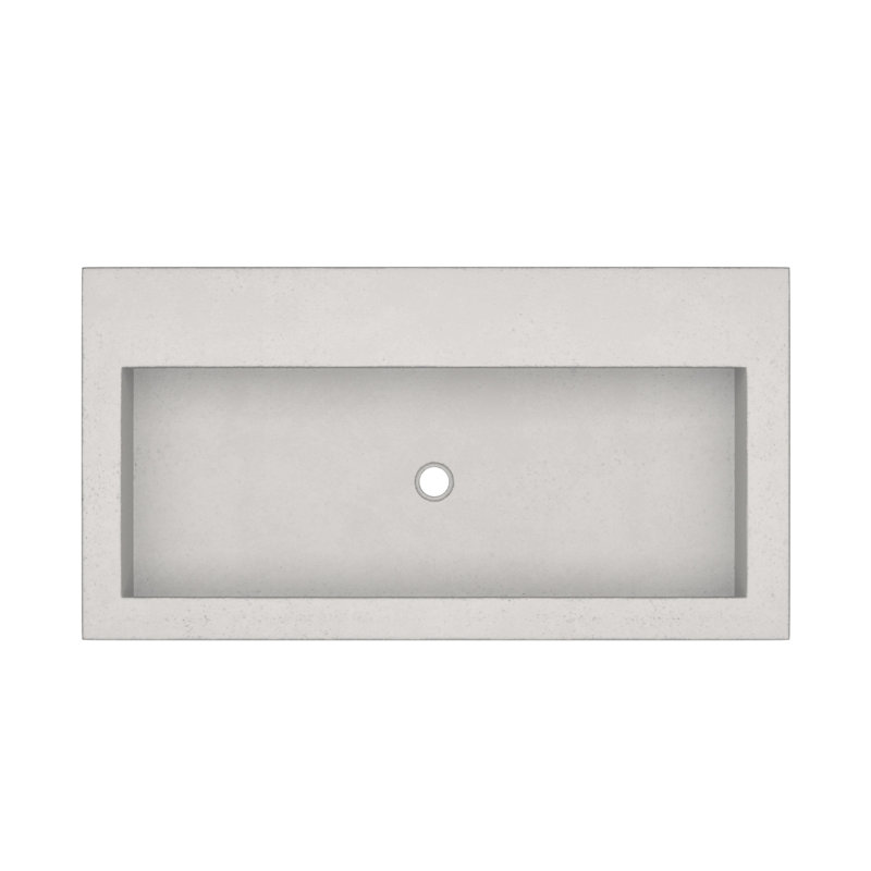 Trough Stone Rectangular Drop In Bathroom Sink Reviews Joss Main Stone Rectangular Drop In Bathroom Sink