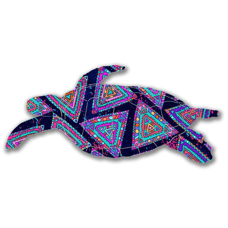 Highland Dunes Steel Awanata Sea Turtle 3D Wall Decor ...