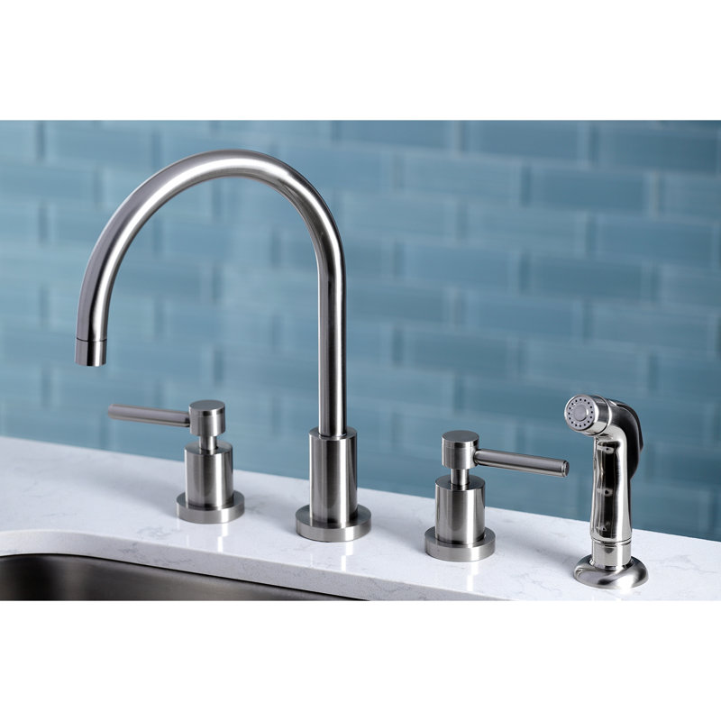 Kingston Brass Concord Double Handle Widespread Kitchen Faucet