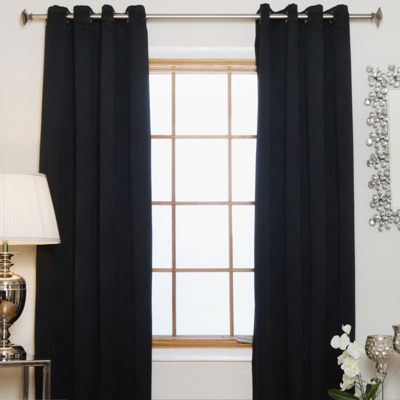 Fazeley Solid Blackout Thermal Grommet Curtain Panels Reviews