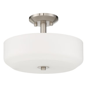 Quartz 3-Light Semi Flush Mount