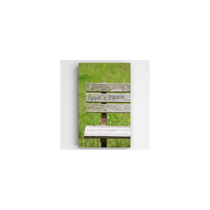 Jds Personalized Gifts Personalized Park Bench Graphic Art On