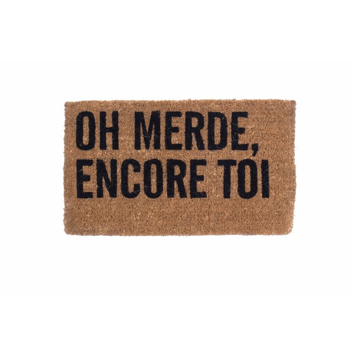 Oh No Not You Again French 30 In X 18 In Outdoor Door Mat