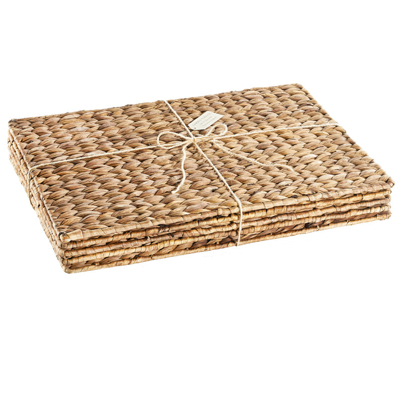 Set of 4 woven seagrass placemats