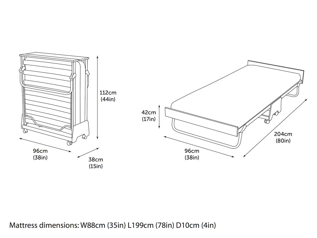 JayBe JayBe Folding Bed with Mattress & Reviews Wayfair