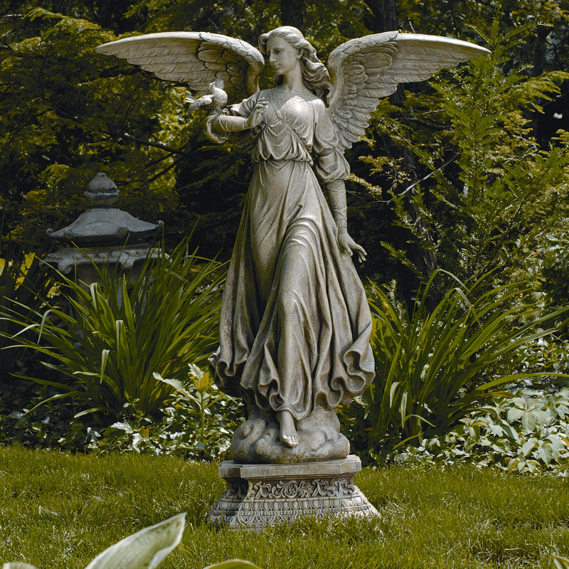roman inc classic angel garden statue reviews wayfair