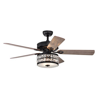 Rosdorf Park Winsett 5 Blade Ceiling Fan With Remote Light Kit Included Wayfair