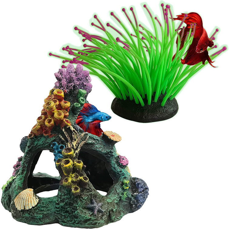 small fish tank decor