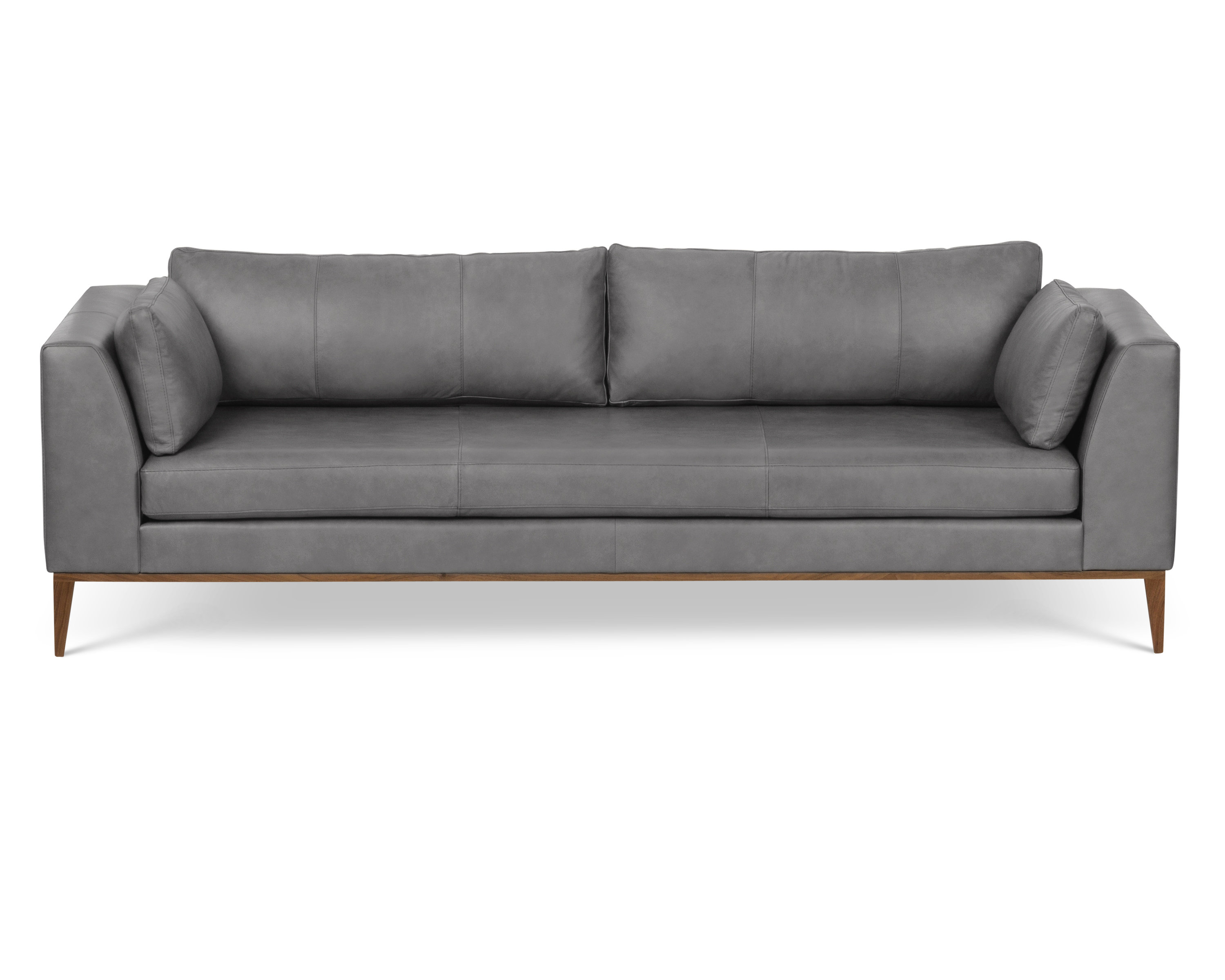 One For Victory Largo Leather Sofa Perigold One For Victory Largo Leather Sofa