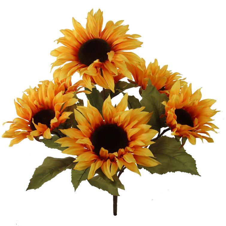 Primrue Silk Sunflower Bushes | Wayfair