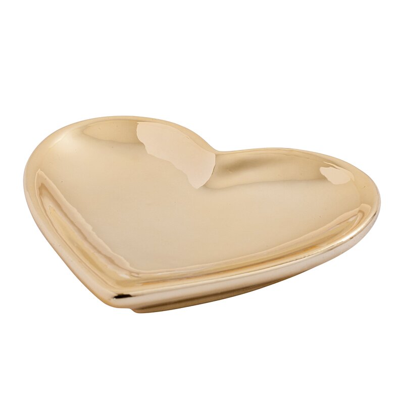 Metallic Heart Trinket Dish & Reviews | Joss & Main