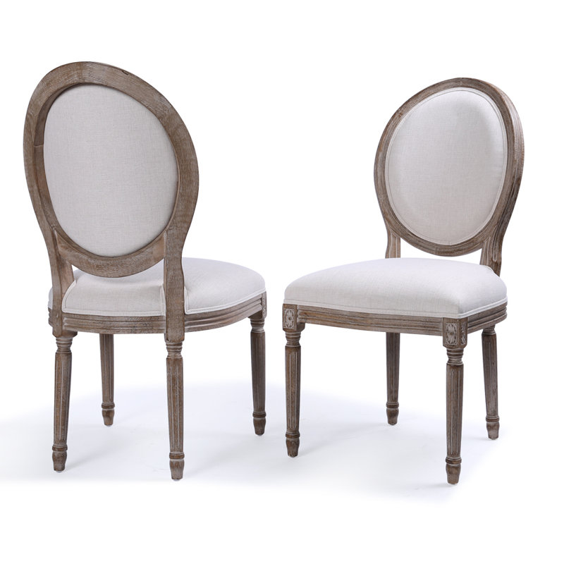 Agda Classic Elegant Traditional Upholstered Dining Chair