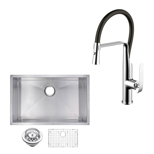 Dcor Design All In One Stainless Steel 30 L X 19 W Undermount