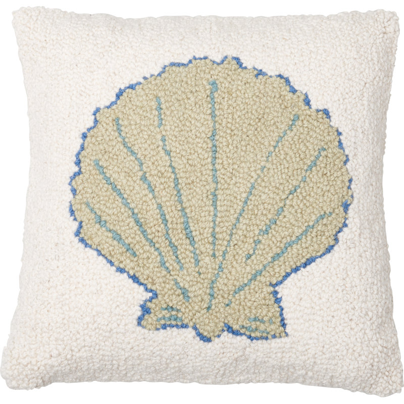 Amity Home Sea Shell Wool Throw Pillow Reviews Wayfair