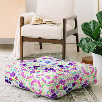 East Urban Home Allyson Johnson Boho Medallion Coral Square Floor