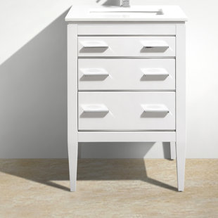 24 Inch Vanity Without Top Wayfair Eiffel 24 Single Bathroom Vanity Set