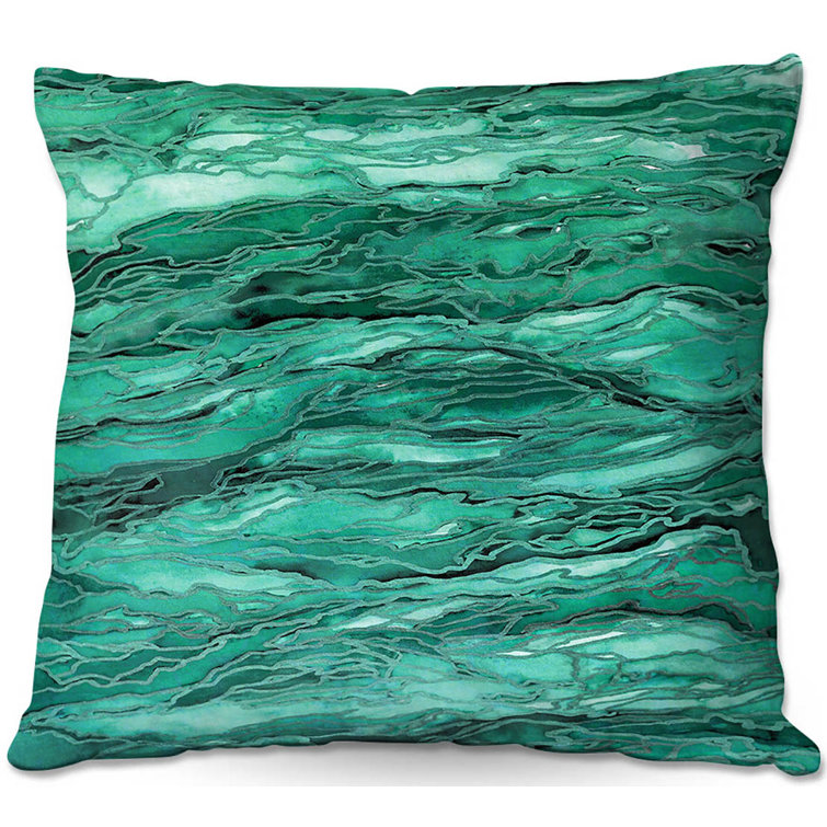 emerald throw pillow
