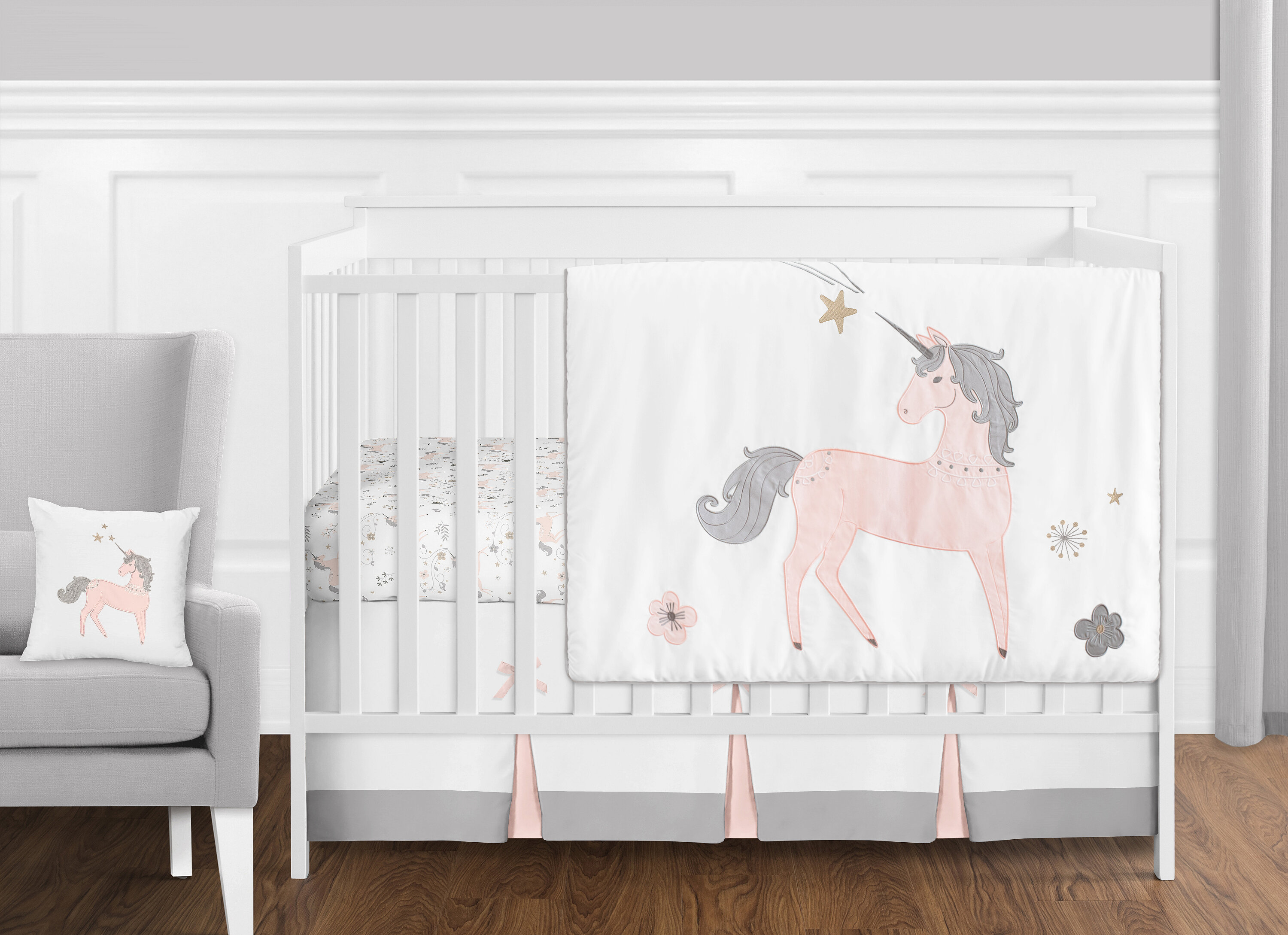 Sweet Jojo Designs Unicorn 11 Piece Crib Bedding Set Wayfair