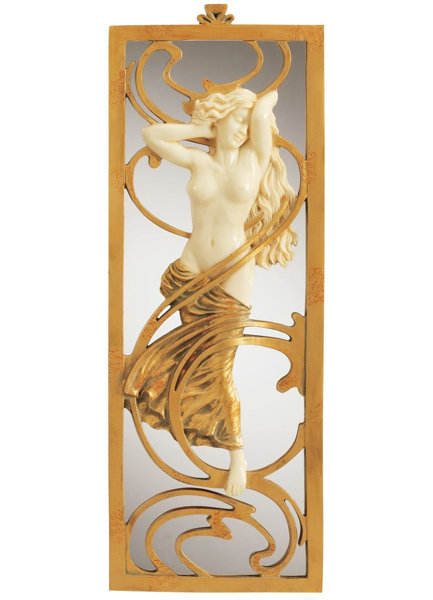 Art Deco Wall Mirror design toscano parisian art nouveau wall mirror & reviews | wayfair Art Deco Wall Mirror design toscano parisian art nouveau wall mirror & reviews | wayfair