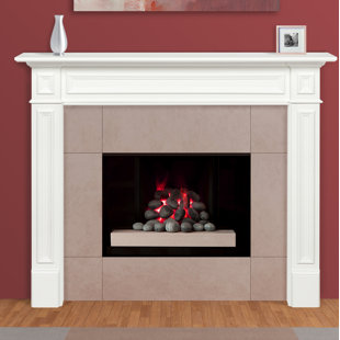 Find The Perfect Manufactured Wood Under 50 Fireplace Mantels